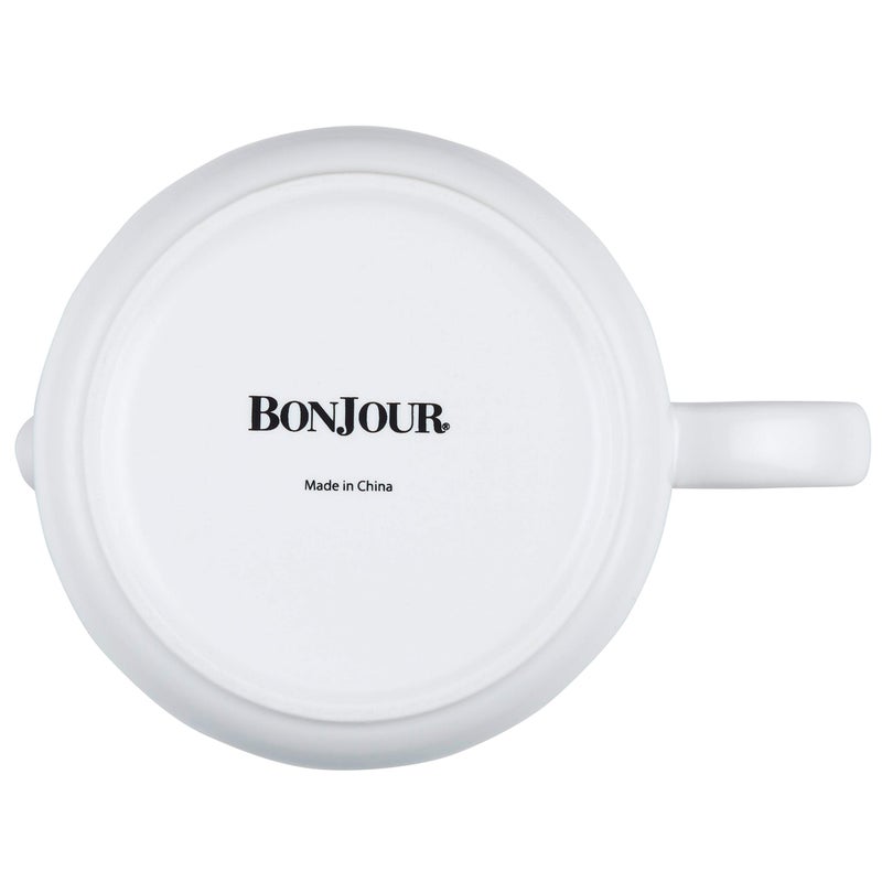 BonJour Wayfarer Ceramic Coffee Pot - 34 Ounce, Matte White - Image 4